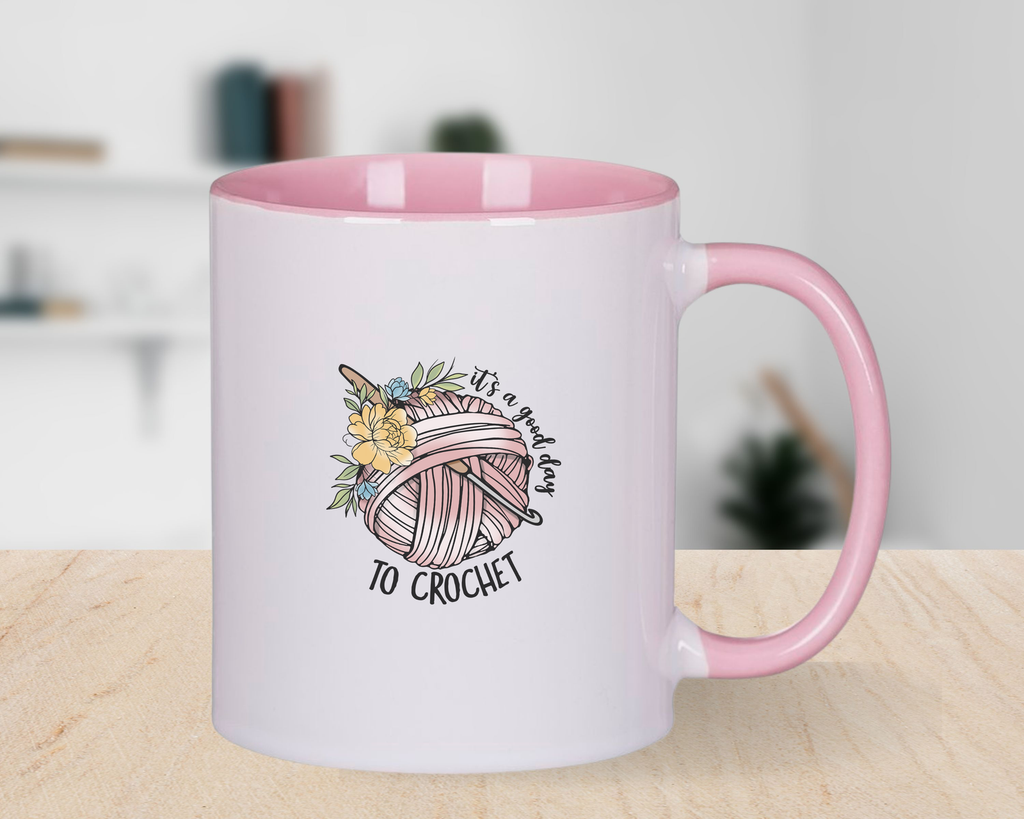 Crochet Lover Novelty Mug It's a Great Day to Crochet Coffee Cup