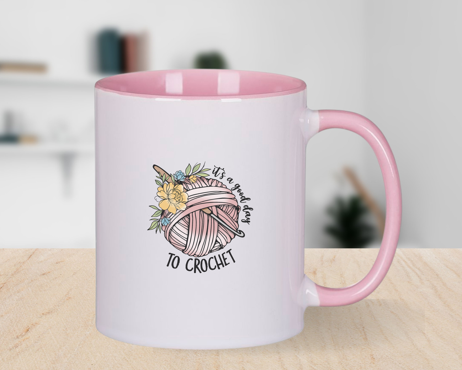 Crochet Lover Novelty Mug It's a Great Day to Crochet Coffee Cup